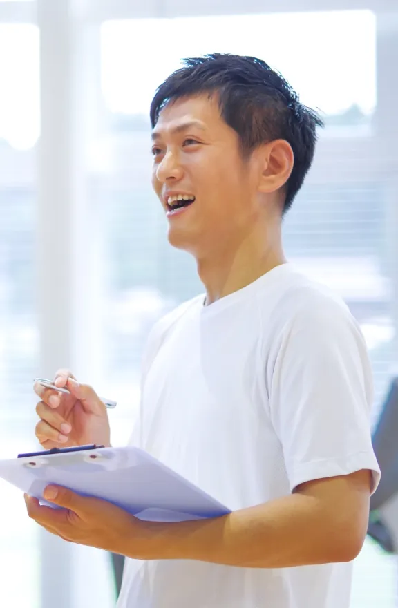 一人ひとりに合わせた運動指導や<br class="u-hidden-sp">運動メニューを考案